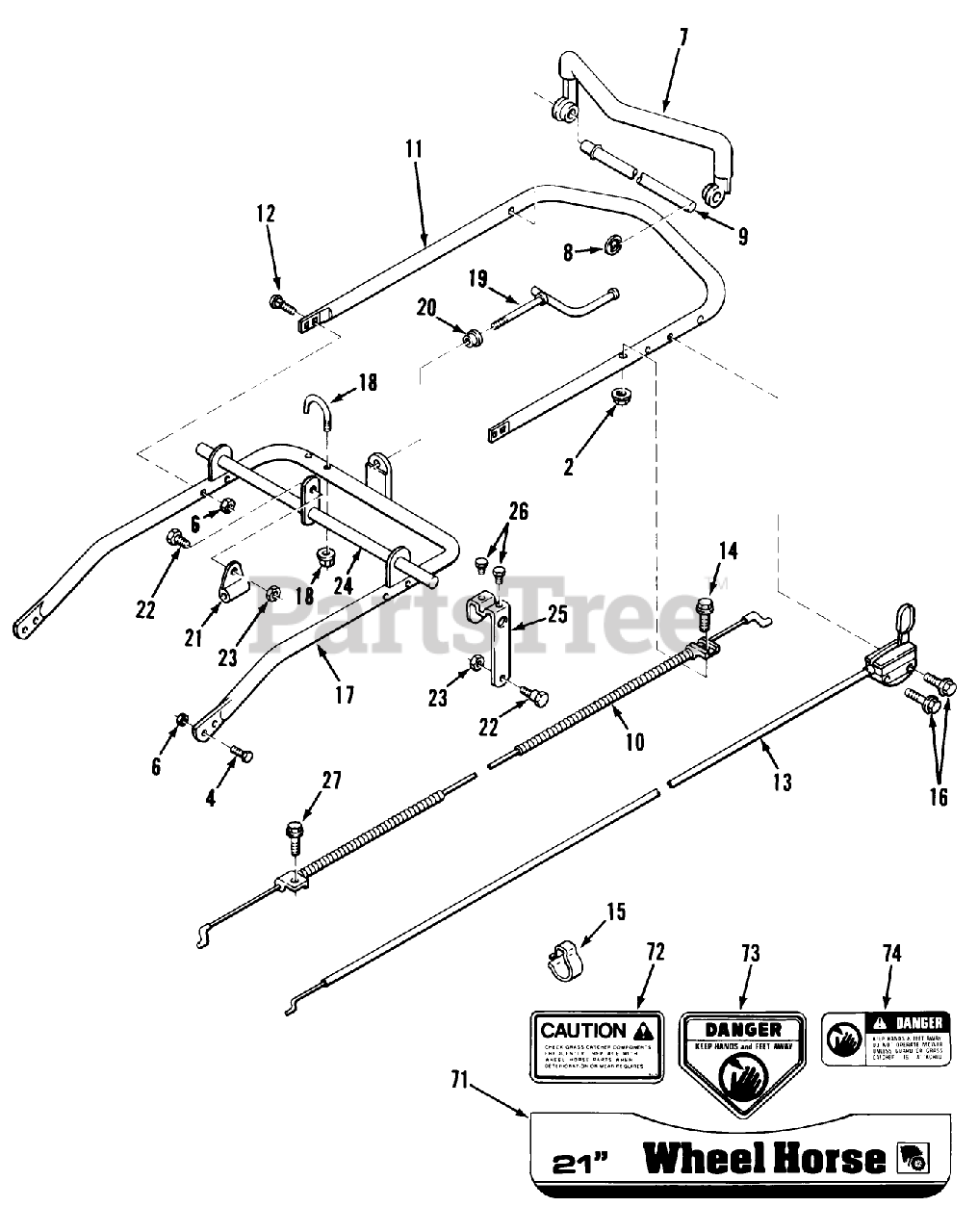 Toro 0435BR01 Toro 21" WalkBehind Mower (1987) 21" WALK BEHIND VACMOWER VEHICLE