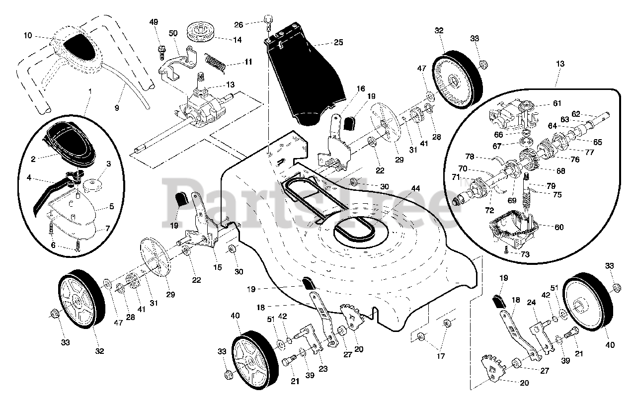 Husqvarna 6521 Rs 961450005 00 Husqvarna Walk Behind Mower 2007 03