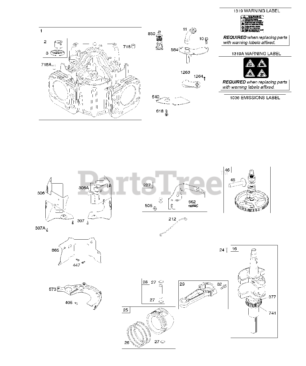 Briggs & Stratton 44U7770003G1 Briggs & Stratton Vertical Engine