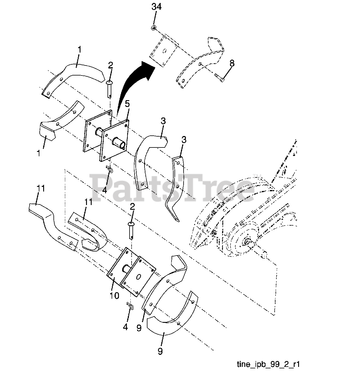 Husqvarna Rtt 900 960930009 03 Husqvarna Rear Tine Tiller 2009 04