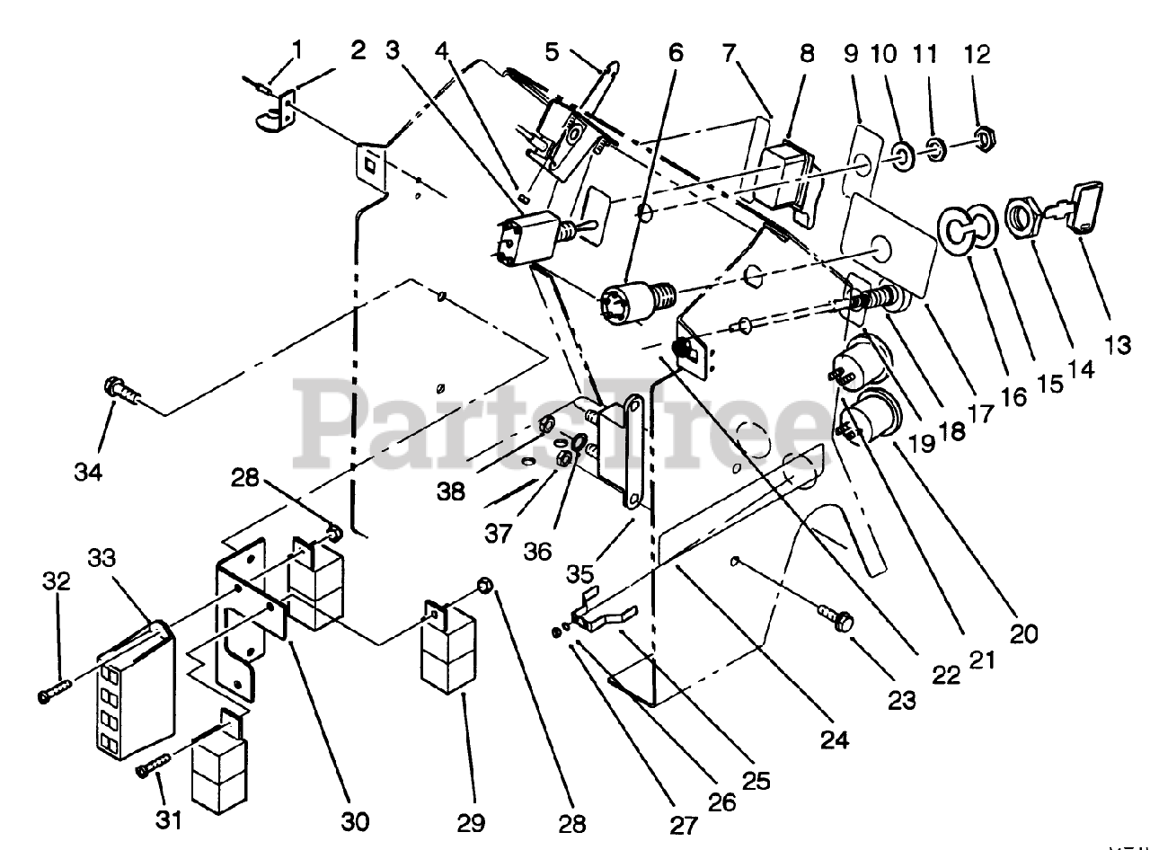 Toro 42-16BE01 (246-H) - Toro Yard Tractor (SN: 020000001 - 029999999