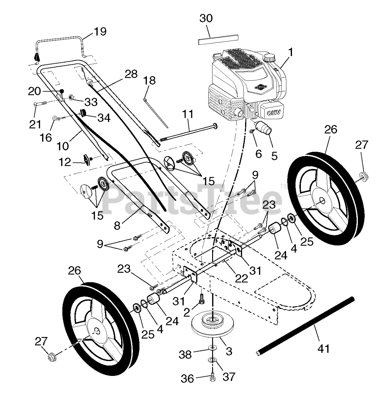 Husqvarna HU 675 HWT (96175000202) Husqvarna WalkBehind Mower (2017