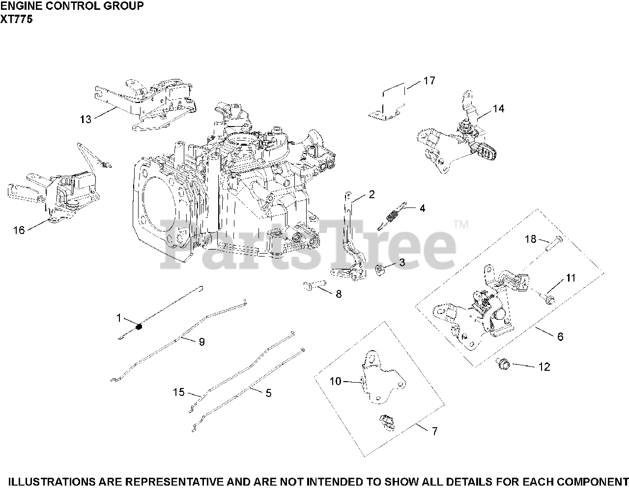 Kohler XT775-3085 - Kohler XT Series Engine, Basic Version, 7.75 ft-lbs