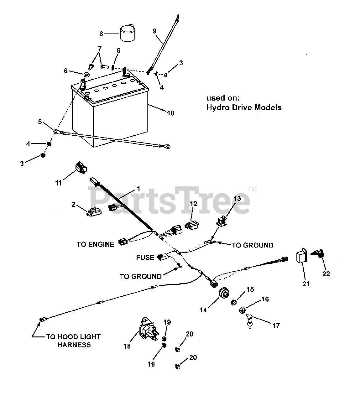 Murray CLT20460 (7800311) - Murray 46" Lawn Tractor, 20hp (2008