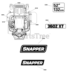 Snapper 360z belt diagram hotsell
