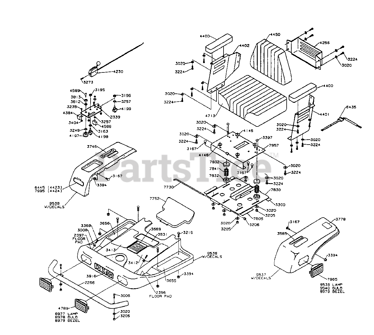 Dixon riding lawn mower parts cheap