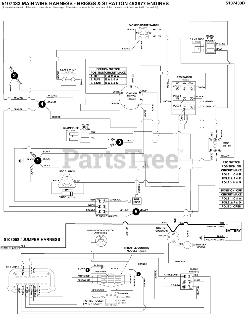 Simplicity 5901984 - Simplicity Citation XT 61 Zero-Turn Mower, 27hp  Briggs & Stratton Electrical Schematic - Charging Circuit Parts Lookup with  Diagrams