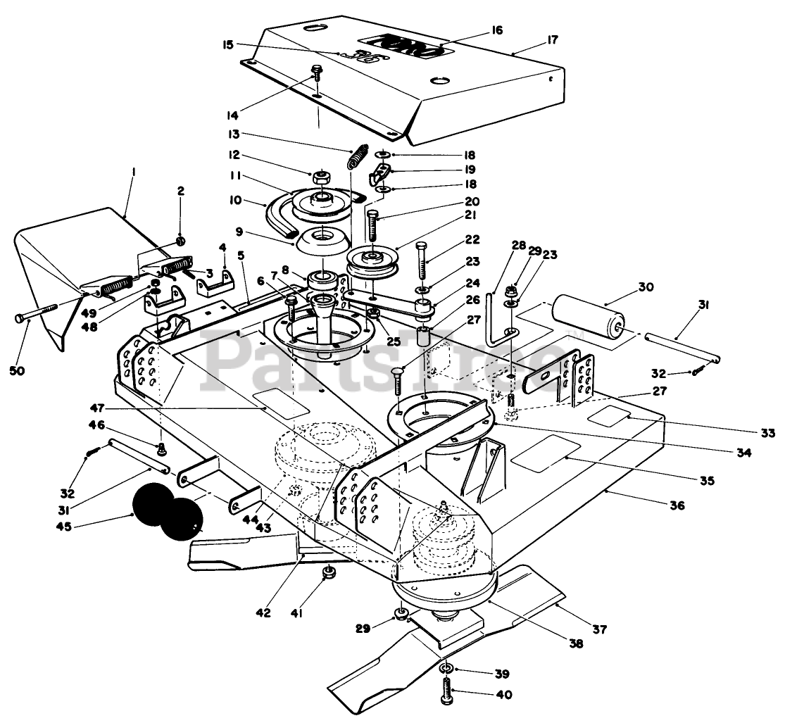 Toro 30112 Toro ProLine WalkBehind Mower, Gear Drive, 12.5hp (SN