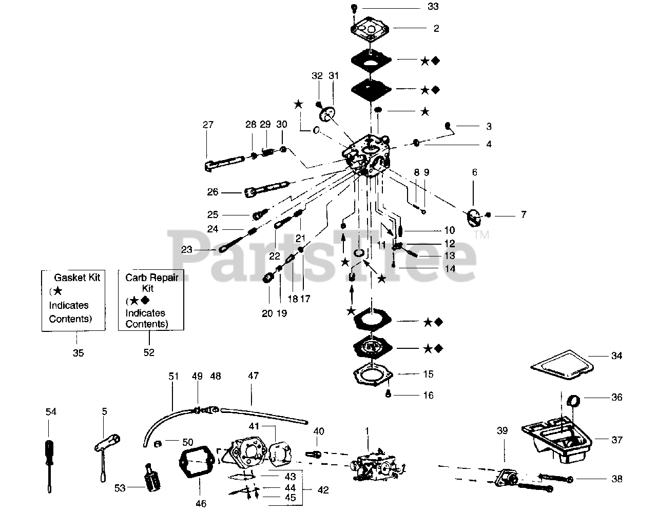 Poulan Pro PP 655 Poulan Pro Chainsaw CARBURETOR ASSEMBLY WJ38
