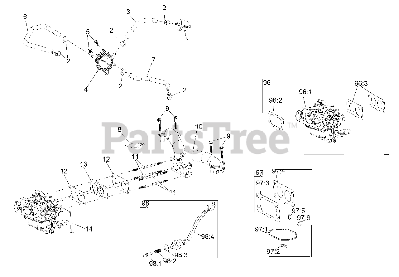 Exmark RAE708GEM48300 Exmark 48" Radius ESeries ZeroTurn Mower