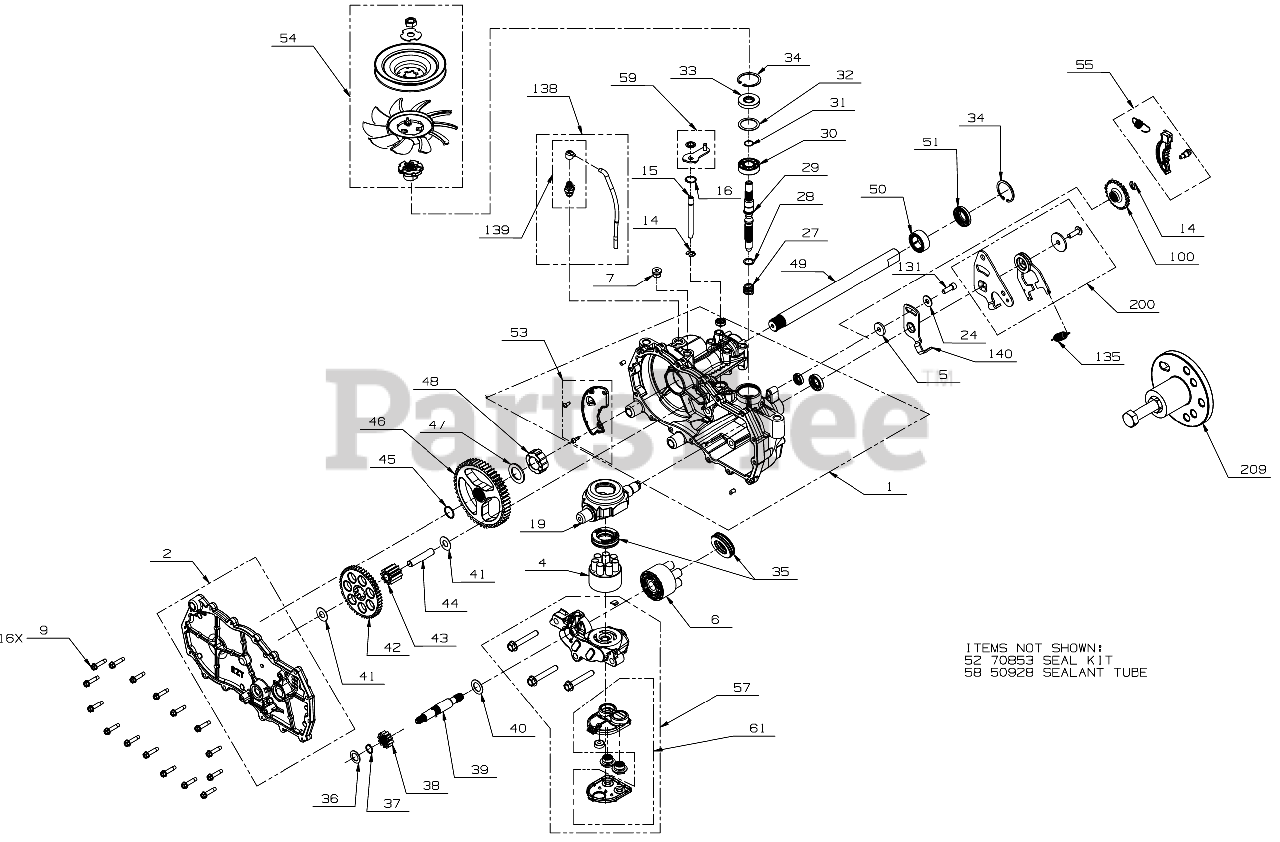 Cub Cadet Parts On The Transmission  Lh  Diagram For Zt1