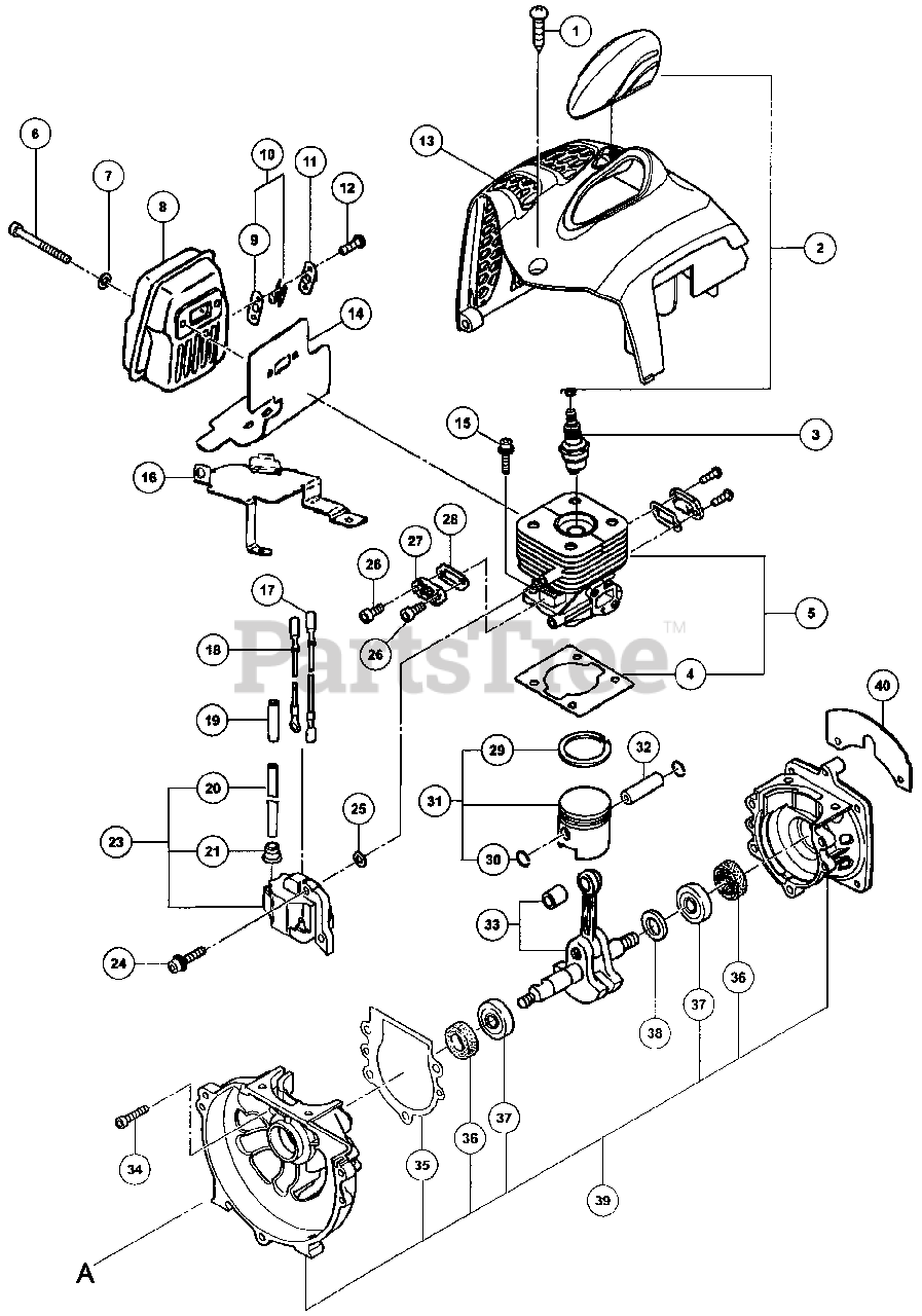 Tanaka TBC240PFCS Tanaka String Trimmer Engine Parts Lookup with