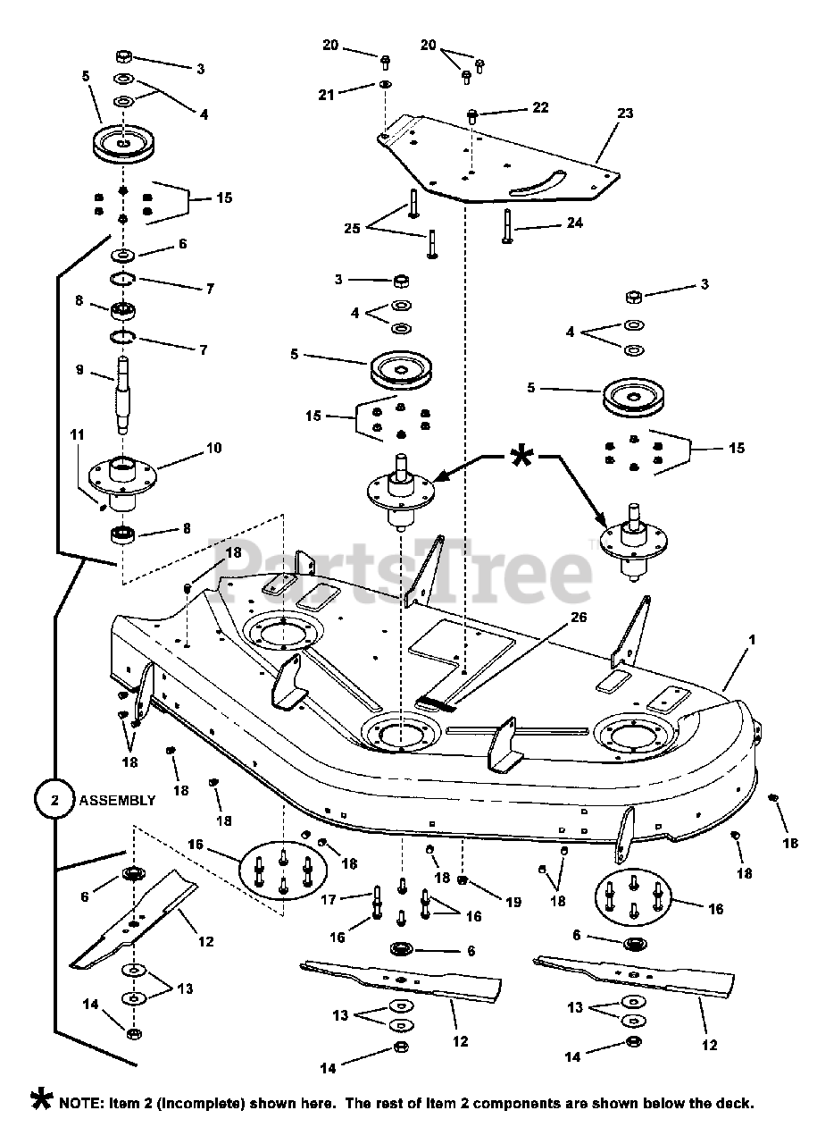 Snapper 50 on sale inch mower deck