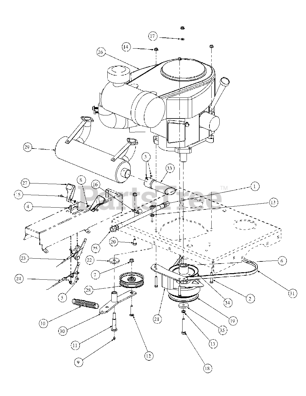 Cub Cadet Tank M60 Parts Diagram
