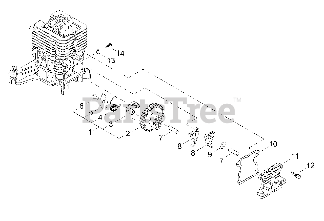 Swisher B 4000 Swisher Brushcutter Cam Gear Parts Lookup with