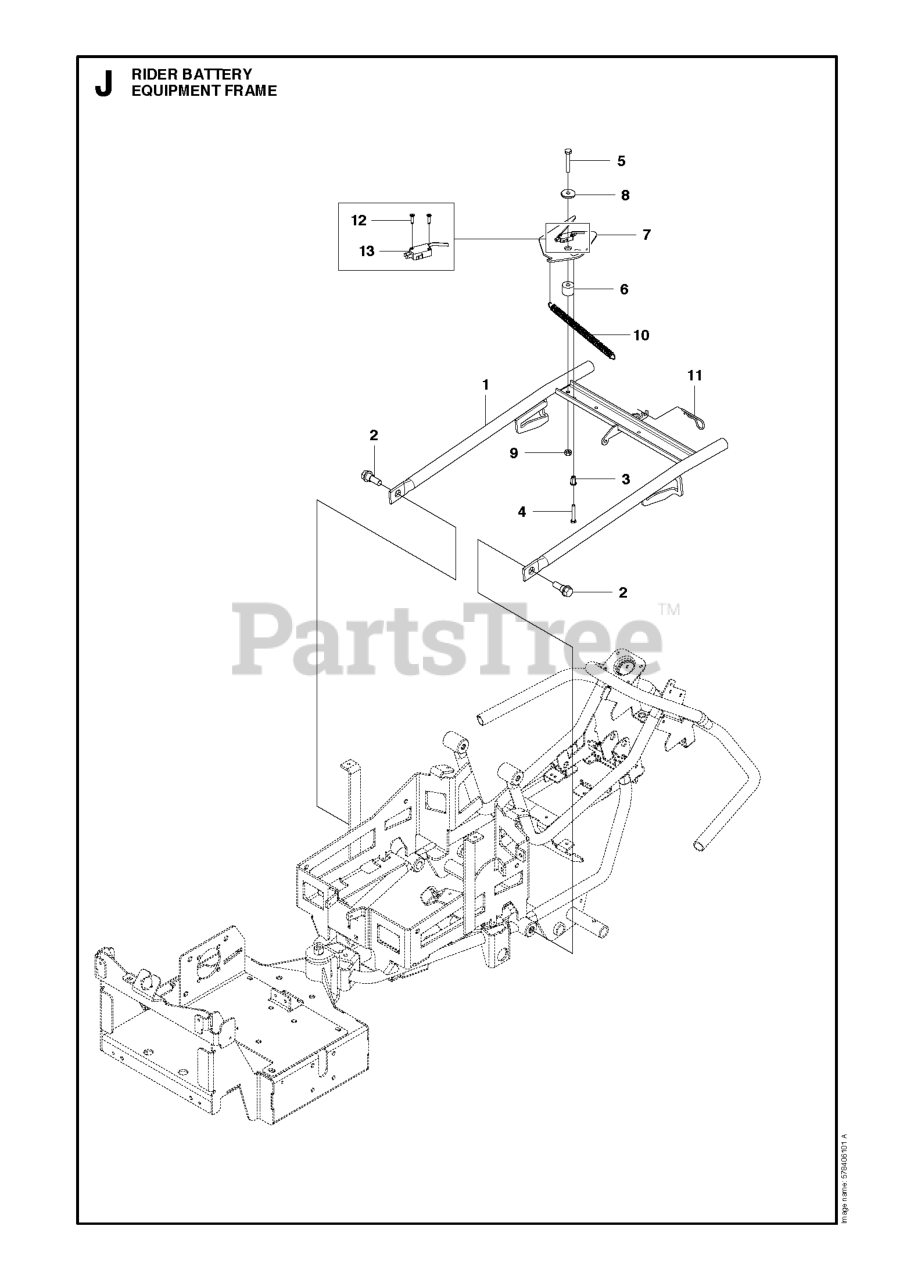 Husqvarna 966800801 (967249701) Husqvarna Battery for Rider FRAME