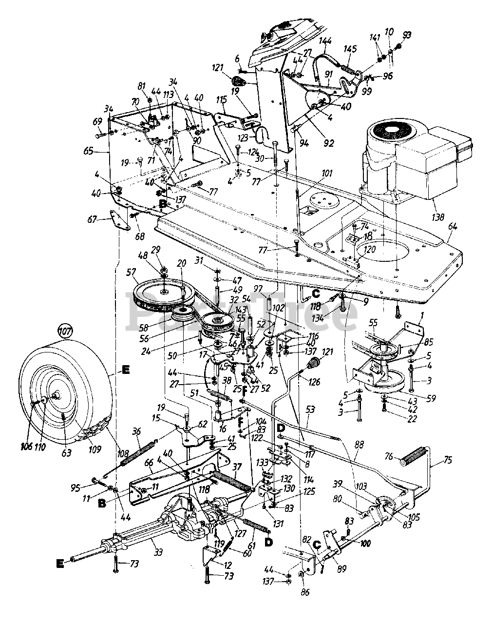 White Outdoor L12 (133H471F190) White Outdoor 38" Lawn Tractor (1993