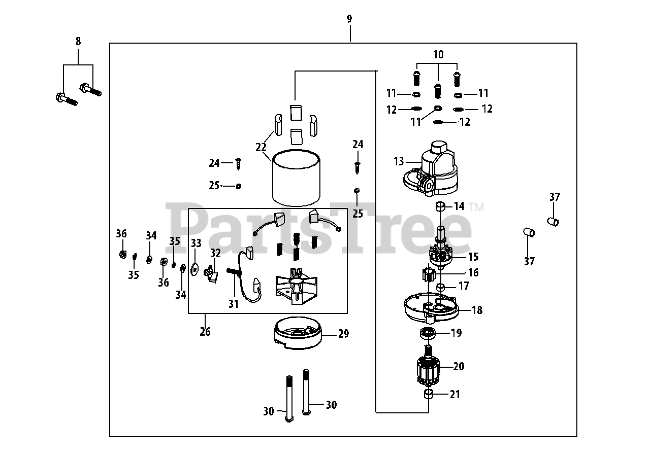 Craftsman lawn mower starter parts deals