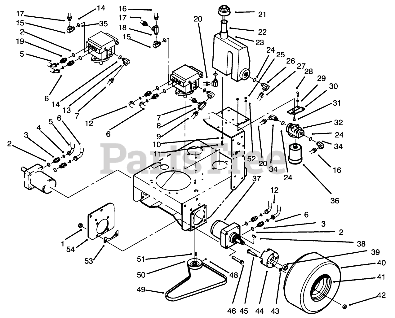 Toro 30186 Toro ProLine WalkBehind Mower, Hydro Drive, 14hp (SN