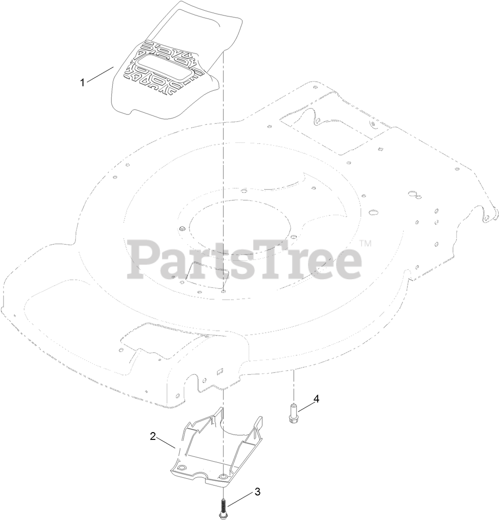 Toro 1369124 Toro Belt Cover Kit for AWD Recycler Mower BELT COVER