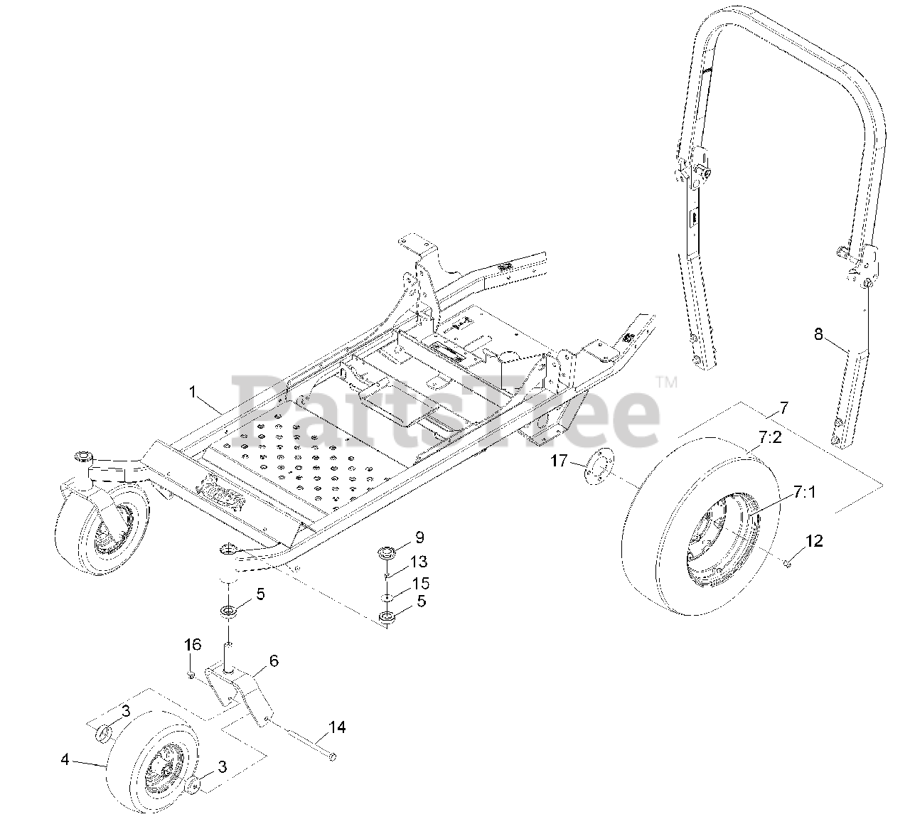 Exmark PNS22KA483 Exmark 48" Pioneer SSeries ZeroTurn Mower, 22hp