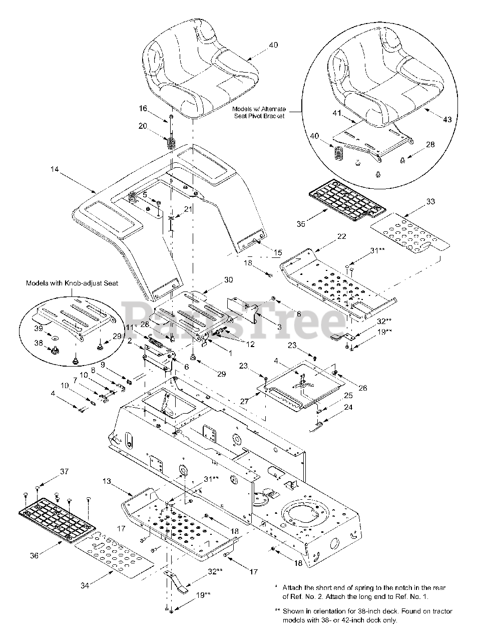 Bolens 13AM662F163 Bolens Lawn Tractor 2003 Seat Fender Assembly Parts Lookup with Diagrams PartsTree