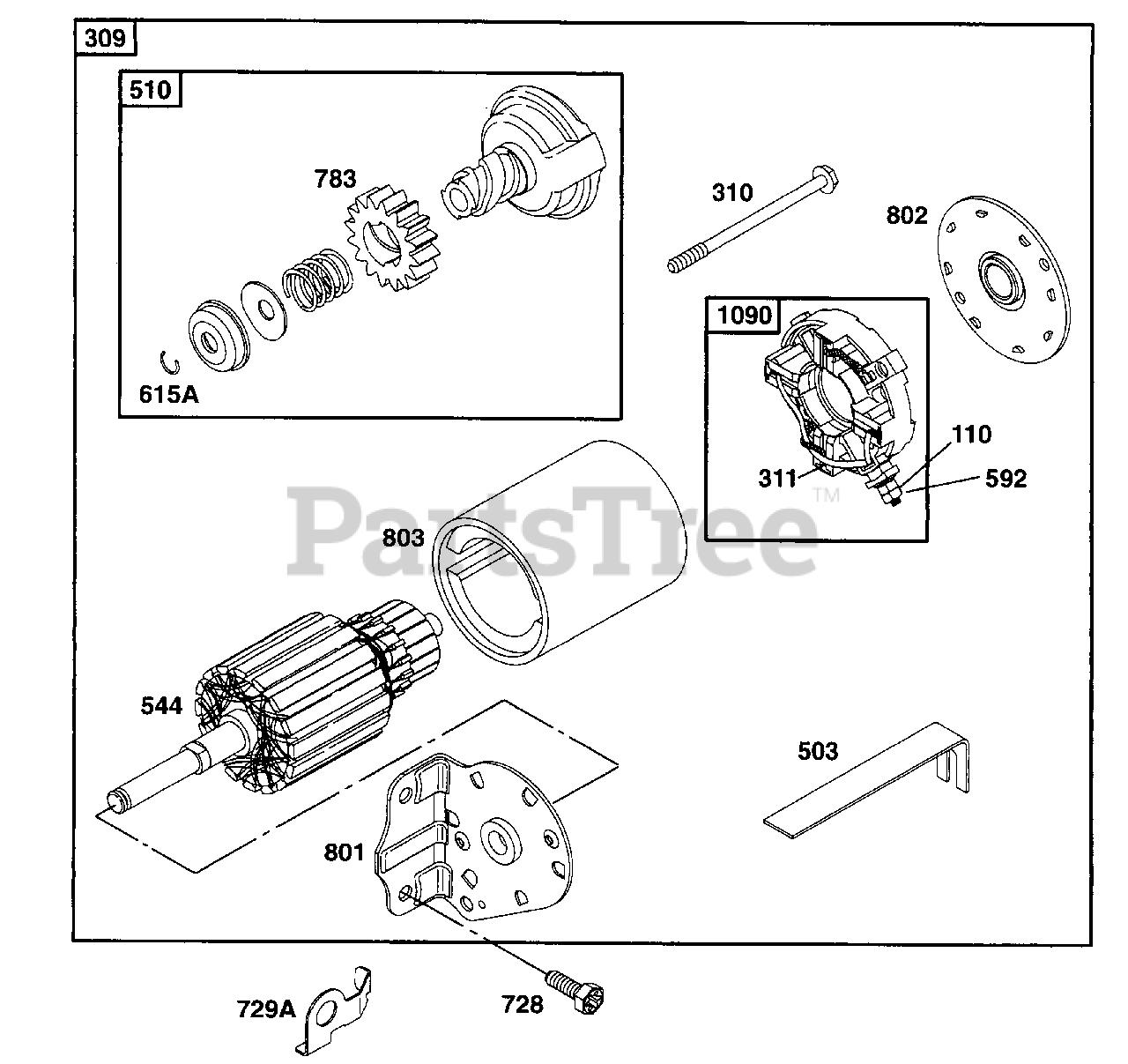 Briggs & Stratton 282707011001 Briggs & Stratton Vertical Engine