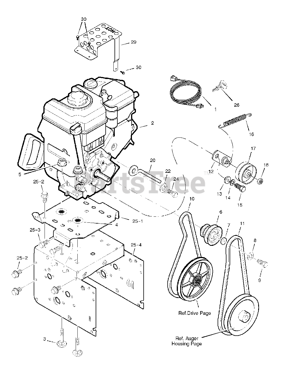Dynamark 1695731 Dynamark 24" Snow Thrower (2009) Engine (1742229