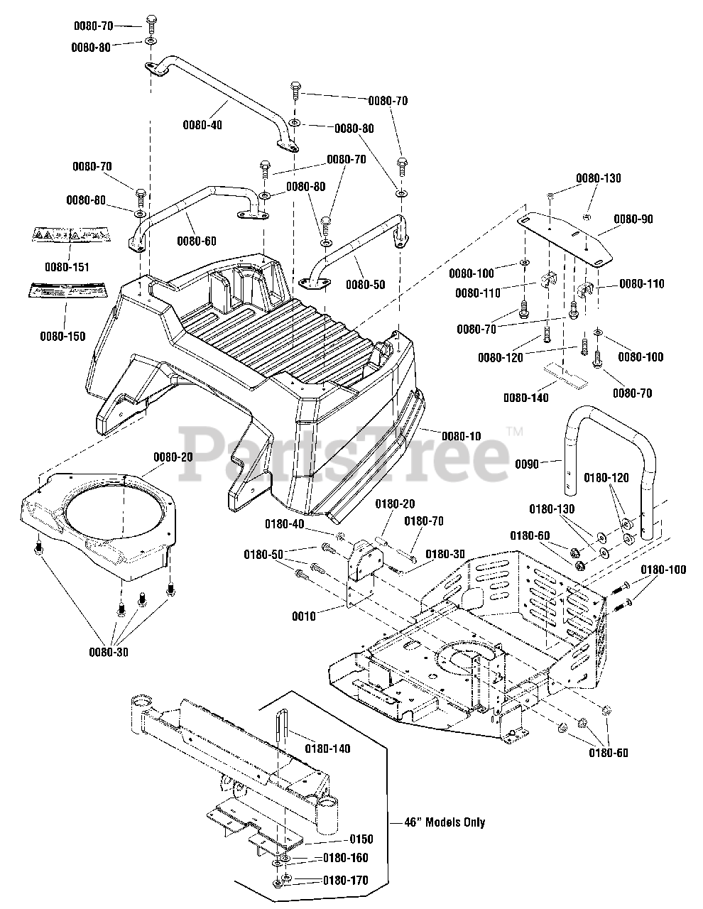 Snapper 1696711-00 - Snapper Cargo Box Kit Cargo Bed Parts