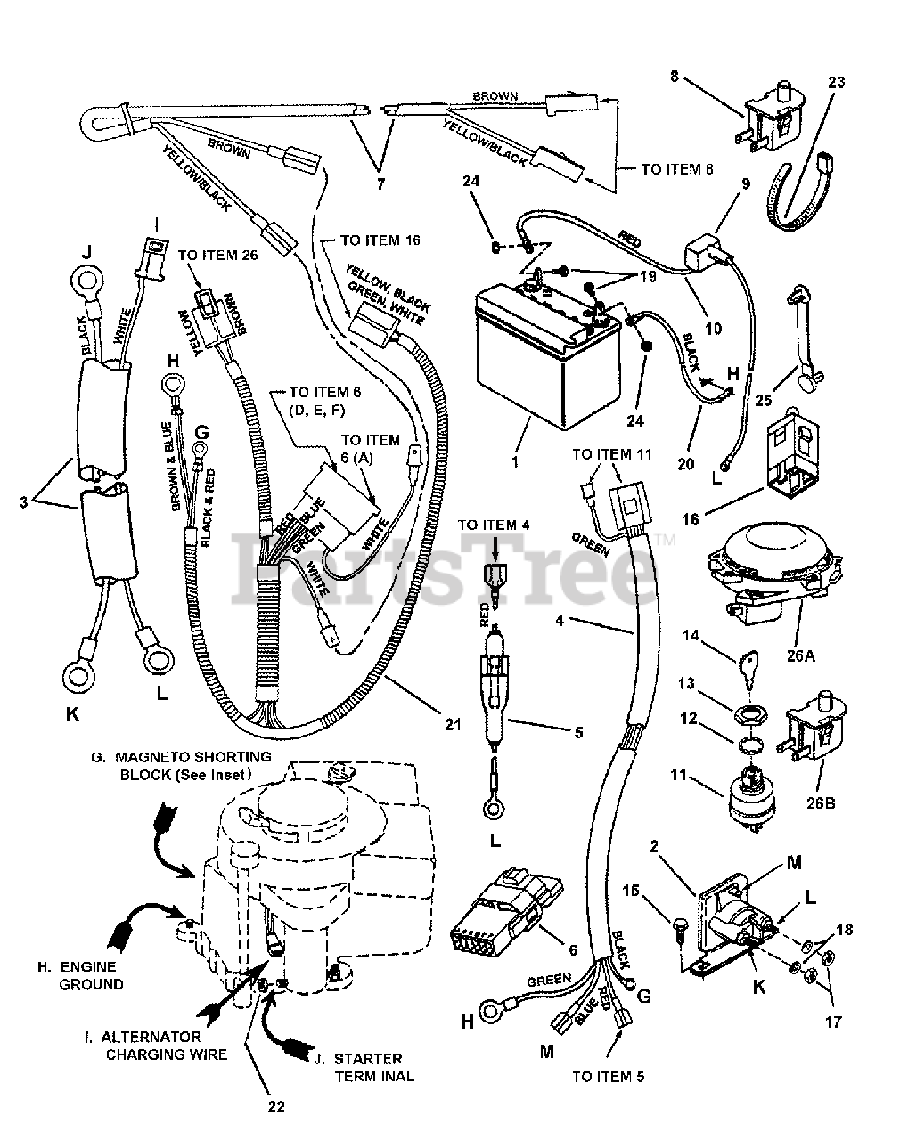 Snapper 2812523BVE 7800104 Snapper 28 Rear Engine Riding Mower 12.5hp ELECTRICAL SYSTEMS For 10 11 12 12.5 13HP Briggs Parts Lookup with Diagrams PartsTree