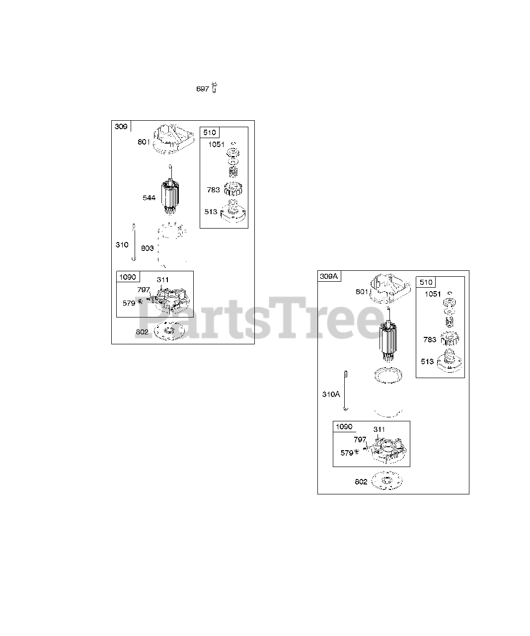 Briggs & Stratton 42E7072631E1 Briggs & Stratton Vertical Engine