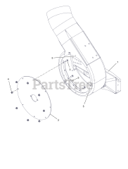 Ariens 815018 (000101 - ) 50 HVZ Bagger Parts Diagram for Bagger Cover  Assembly