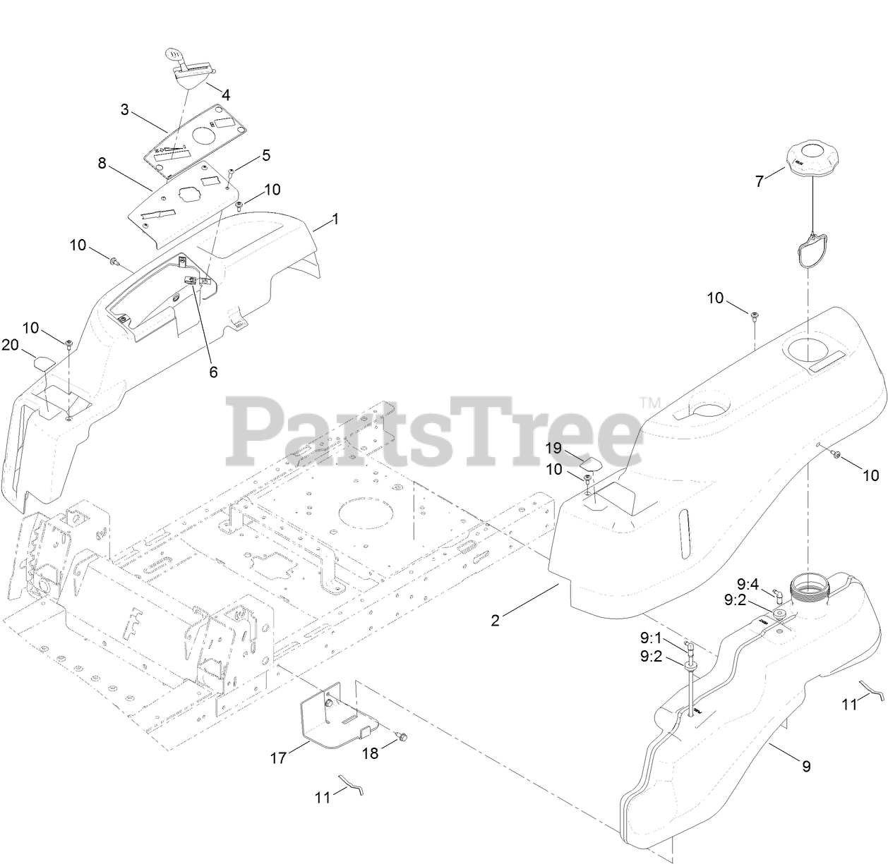 Toro 74721 (SS 4225) Toro 42" TimeCutter ZeroTurn Mower (SN