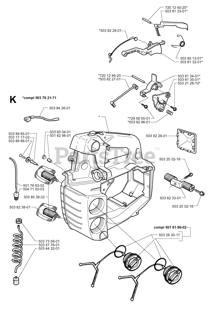Husqvarna 335 XPT Husqvarna Chainsaw (SN 19970500001 19991000000