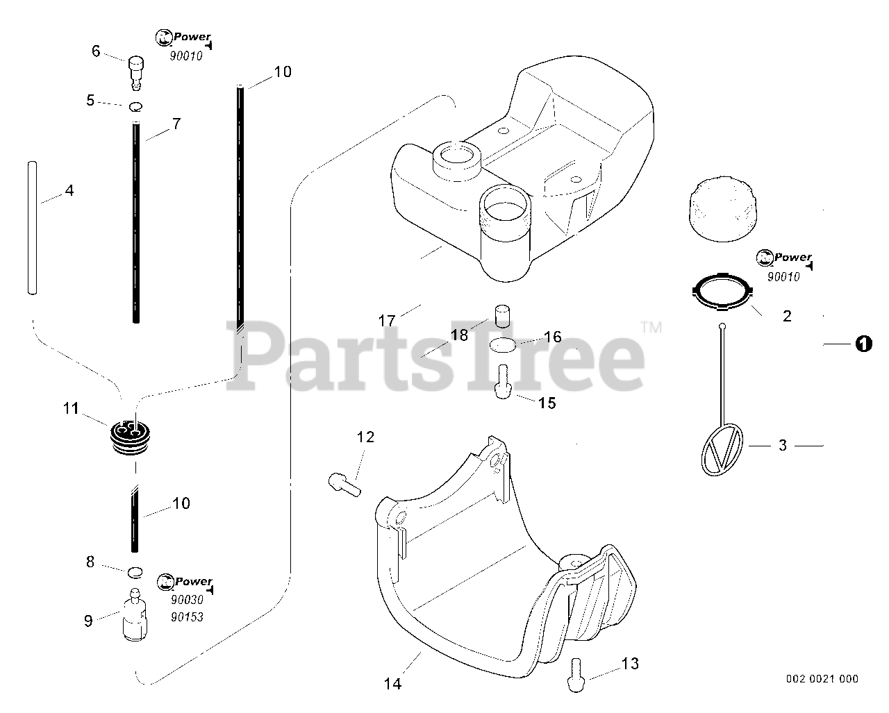 Echo SRM260 Echo String Trimmer (SN 06001001 06999999) Fuel