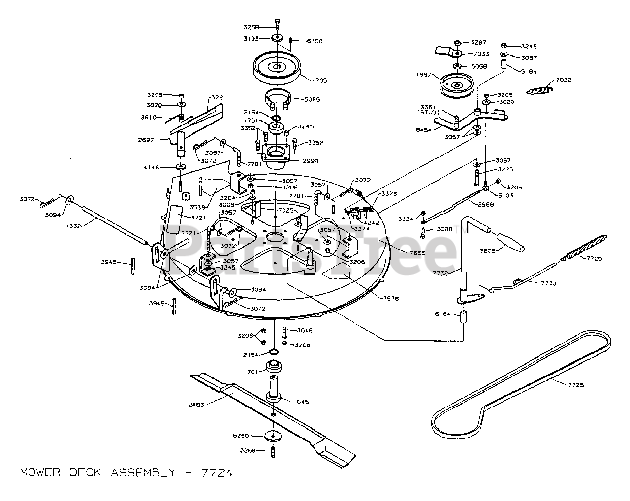 Dixon Ztr 3303 Dixon Zero Turn Mower 1995 Mower Deck Assembly Parts