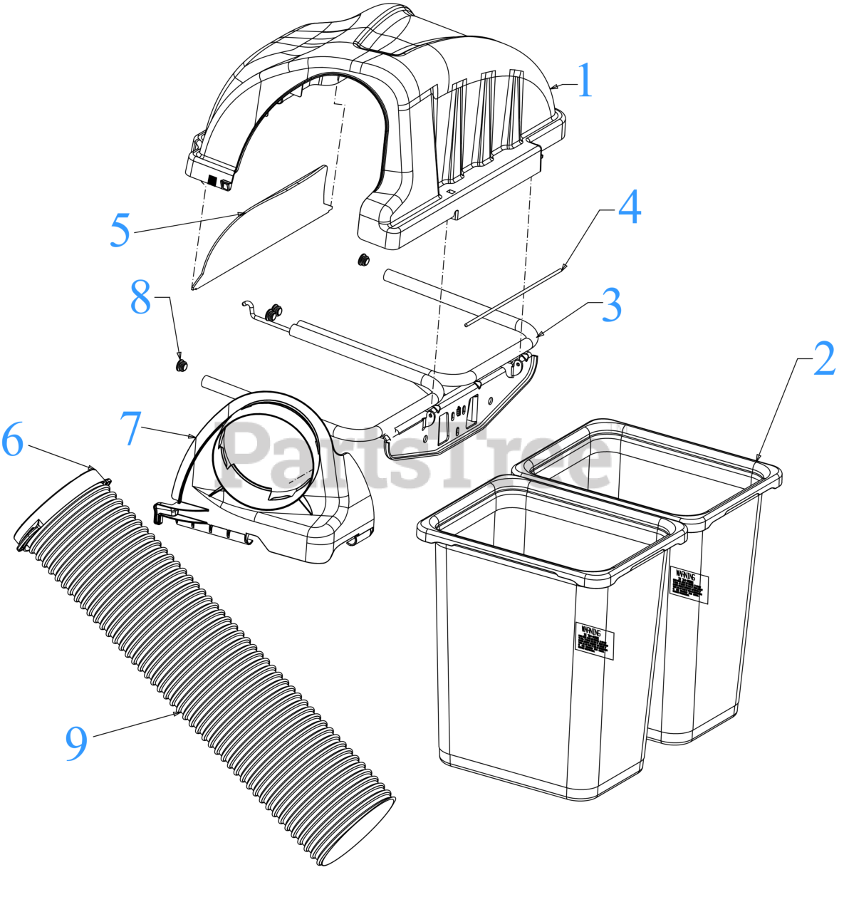Craftsman CMXGZAMA30045 19A30045791 Craftsman 36 Bagger 2020 Hood Bag Parts Lookup with Diagrams PartsTree