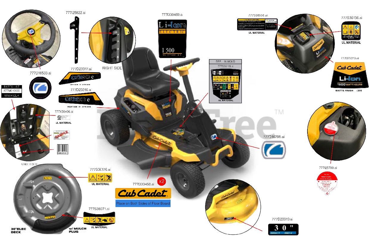 Cub Cadet Cc 30 E 33aa27jd710 Cub Cadet Electric Mini Rider 2019