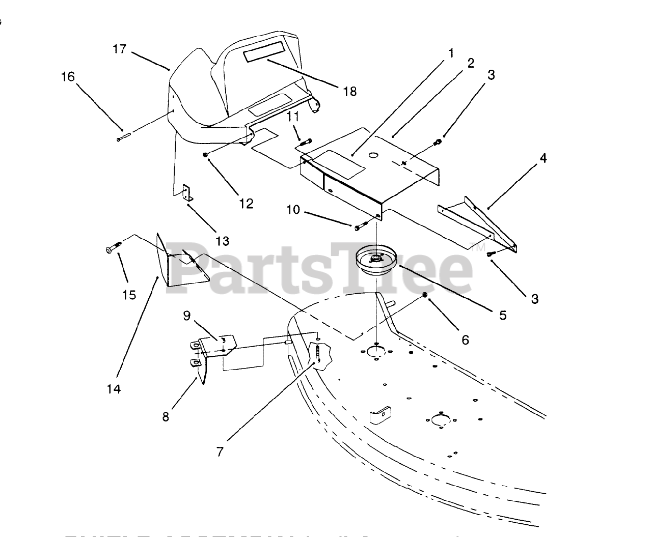Toro 79301 Toro 42"/48" Vacuum Bagger for 300 Series Tractors (SN