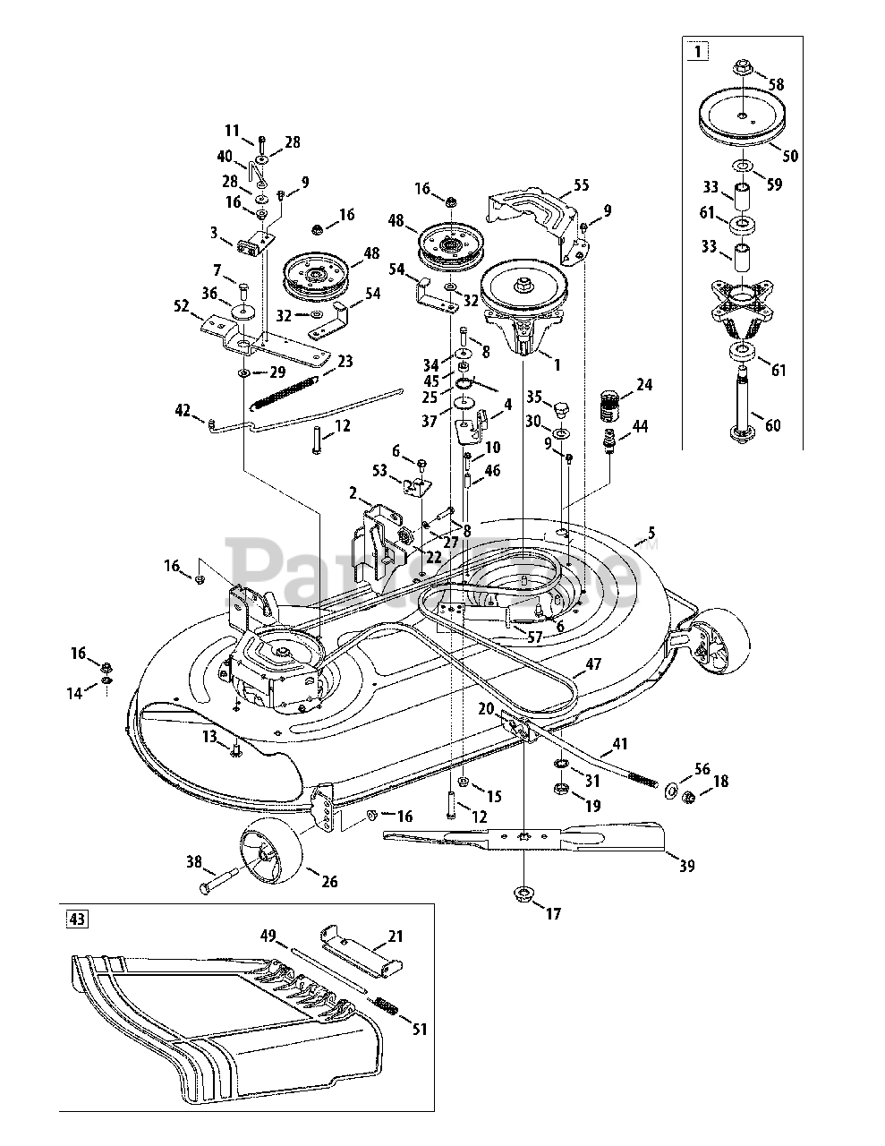 MasterCut by MTD 13AJ775S059 - MasterCut by MTD Lawn Tractor (2010 ...