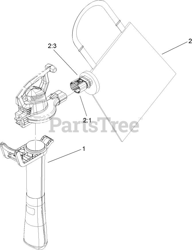 Toro 51552 (325) Toro Super Blower Vacuum (SN 270000001 270999999