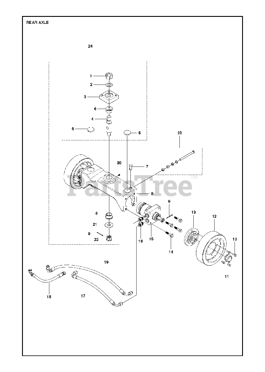 Husqvarna FS 7000 Husqvarna Floor Saw (201405) REAR AXLE Parts
