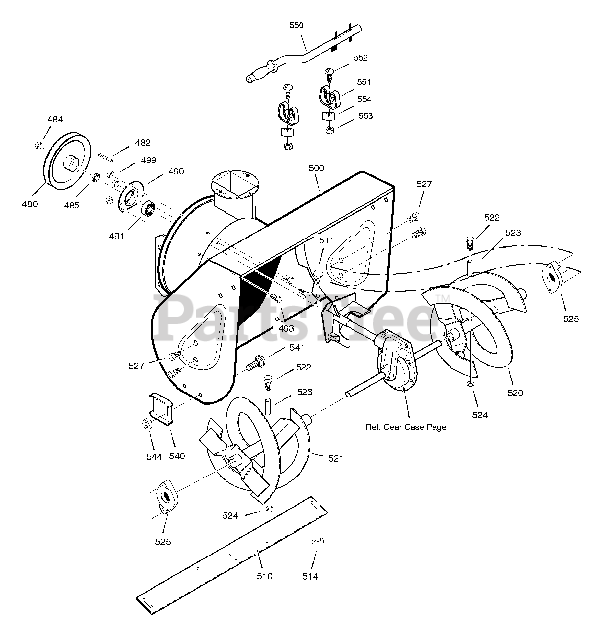 Frontier ST1028 (628102x16A) Frontier 28" Snow Thrower (2005) Auger