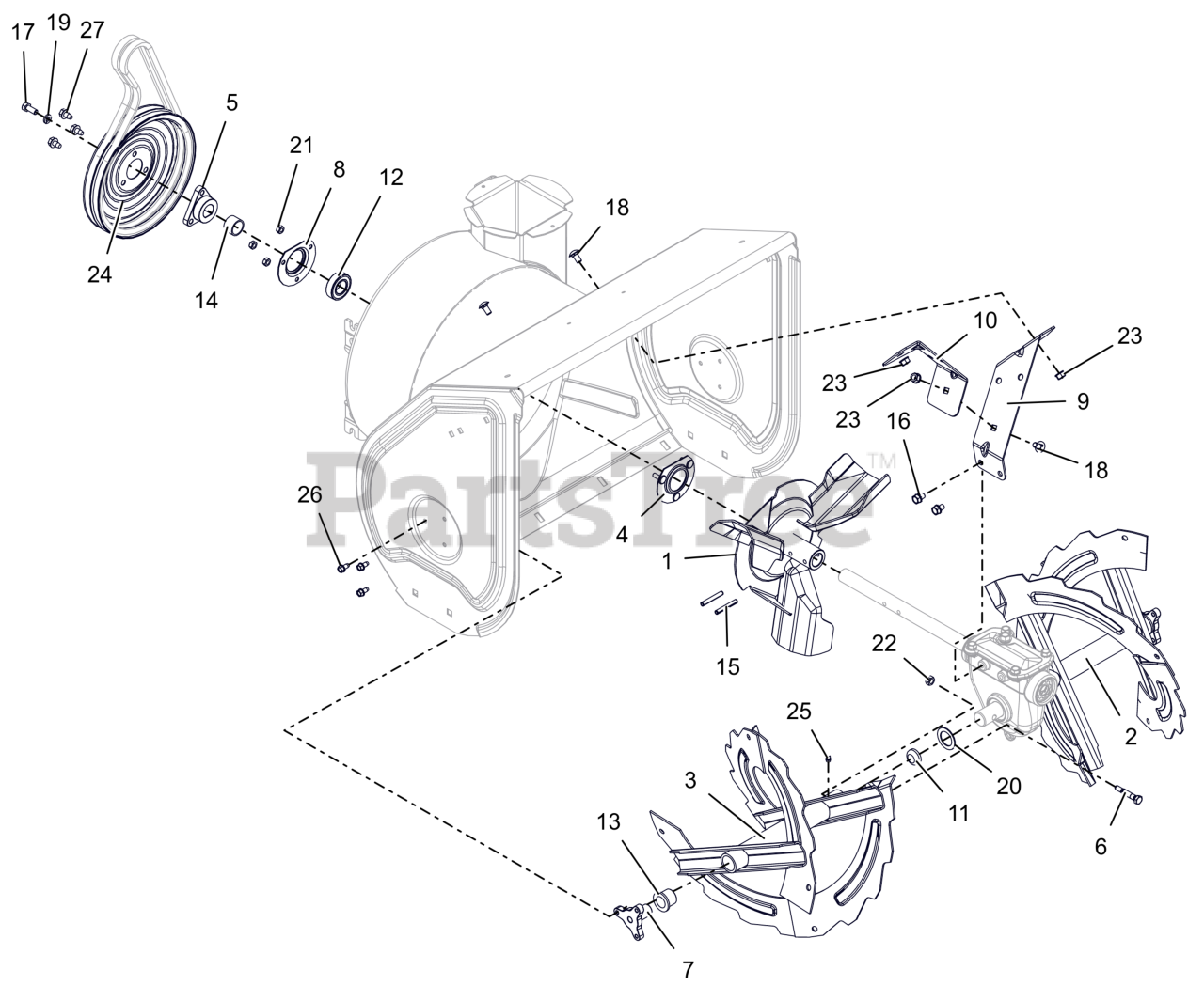 Ariens 921045 - Ariens Deluxe 24" Snow Blower, Ariens AX 254cc engine