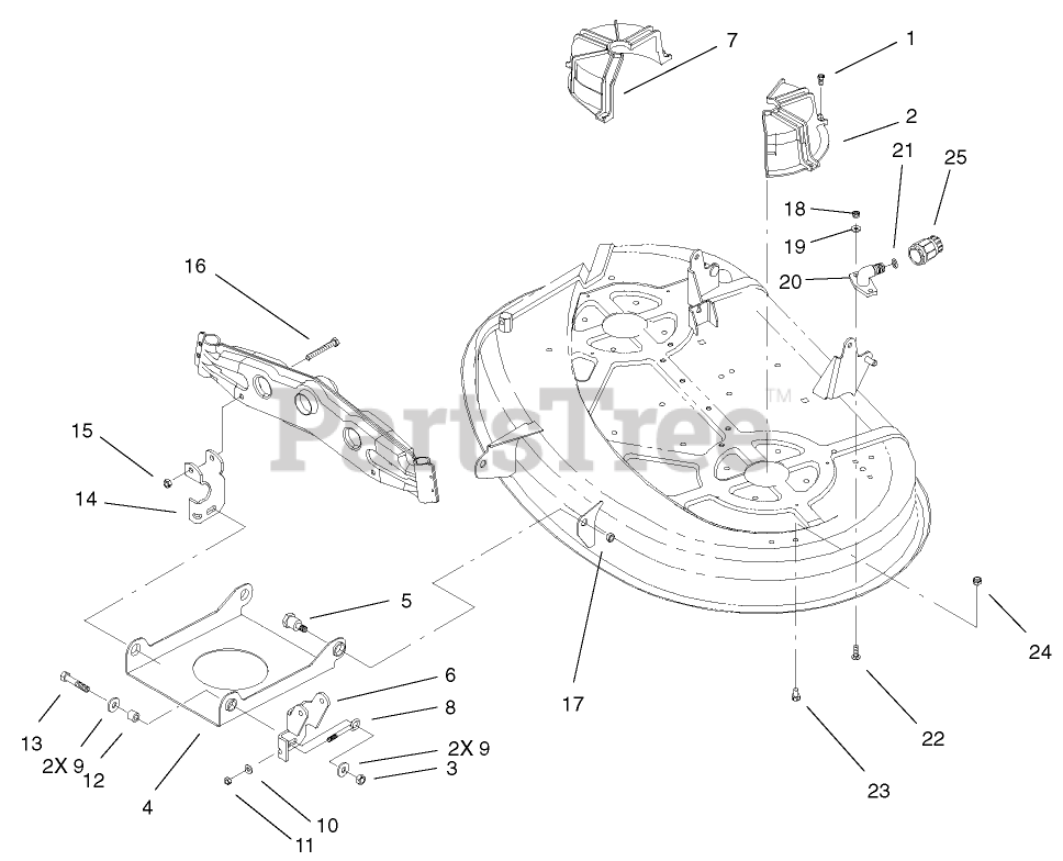Toro 71227 (1638 HXL) Toro Lawn Tractor (SN 220010001 220999999