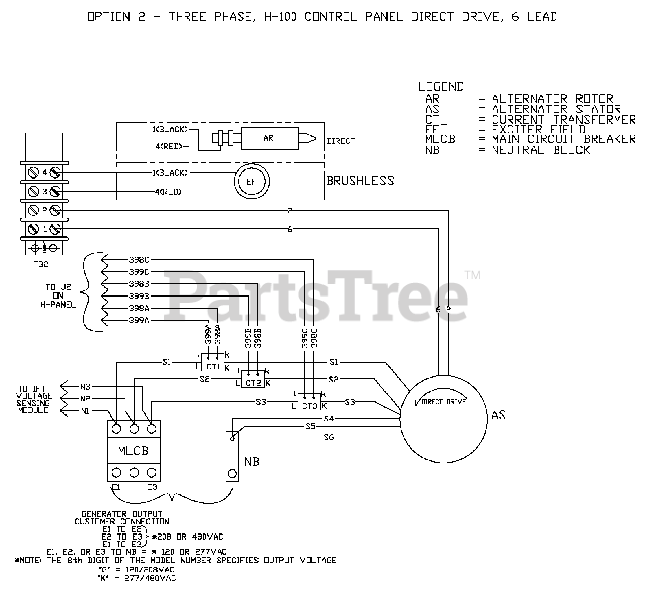 Generac Whole House Generator Wiring Diagram from www.partstree.com