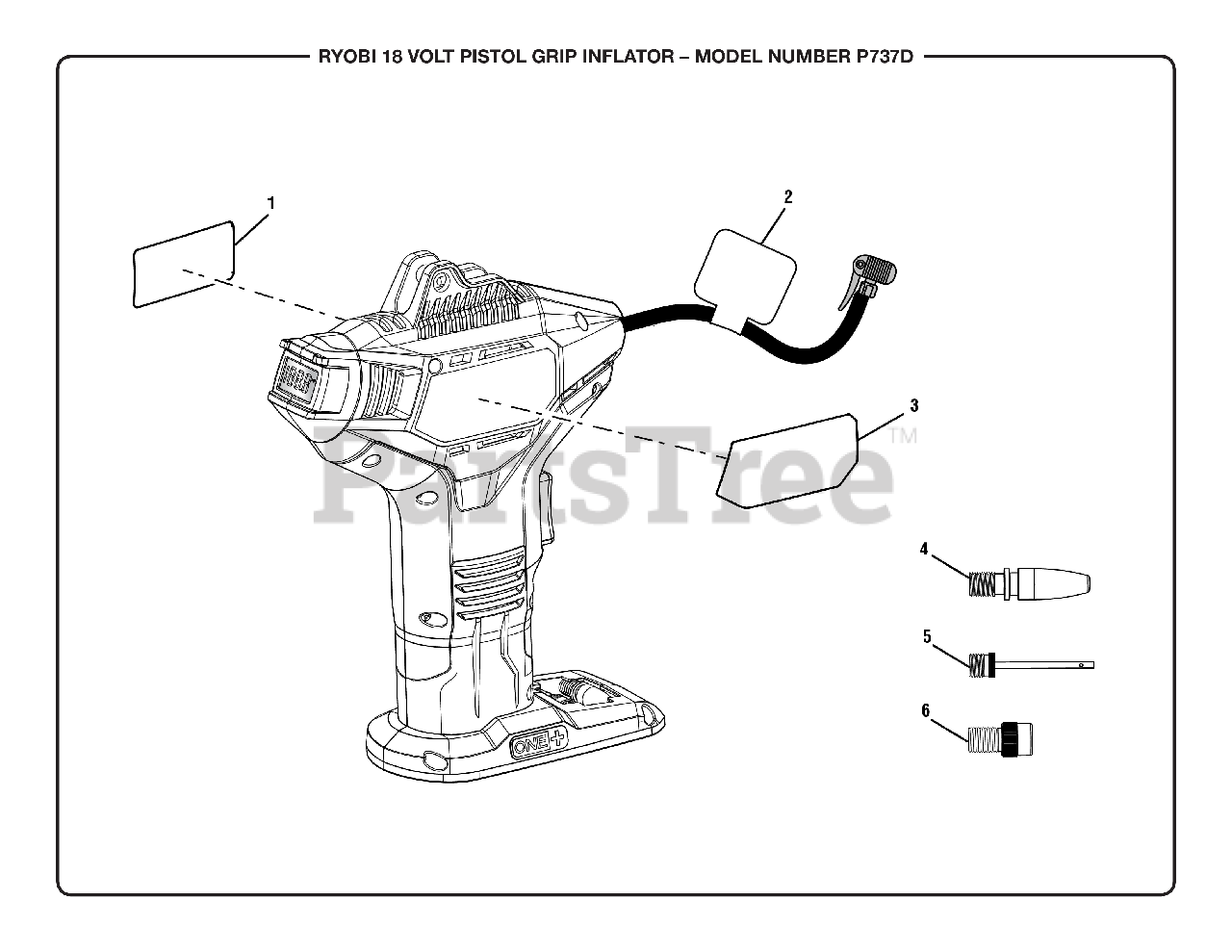 Ryobi p737 parts deals