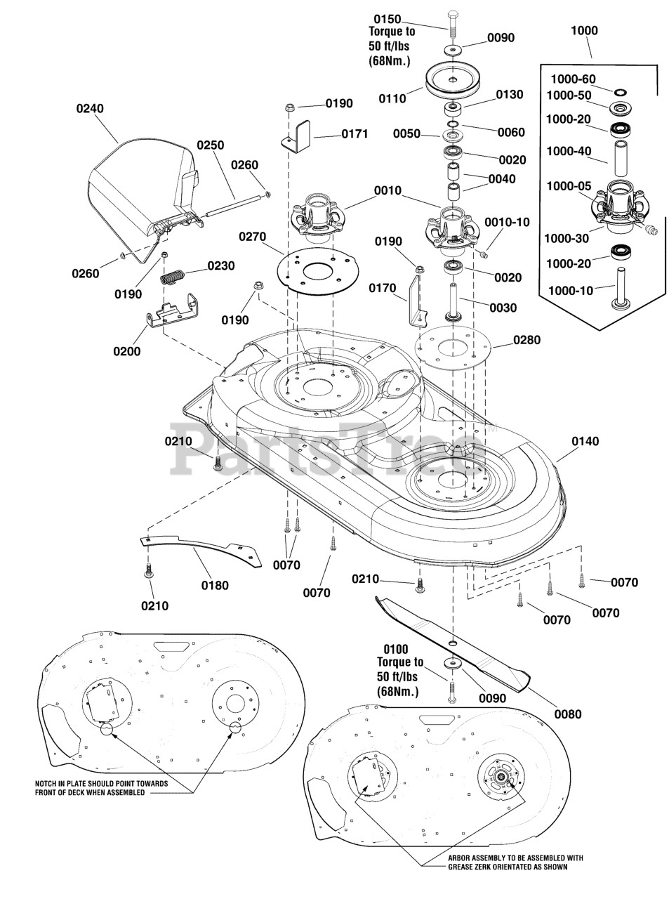 Snapper SPX 2342 2691556 00 Snapper LT150 Series 42 Lawn Tractor 23hp 42 Mower Deck Housing Arbor Blades Group 2991458 Parts Lookup with Diagrams PartsTree