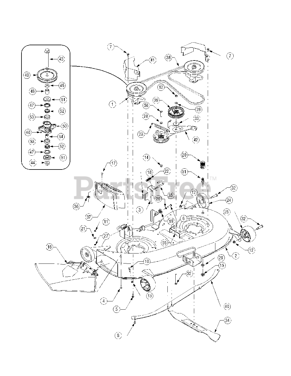 Cub Cadet LT 1042 13BX11CG712 Cub Cadet 42