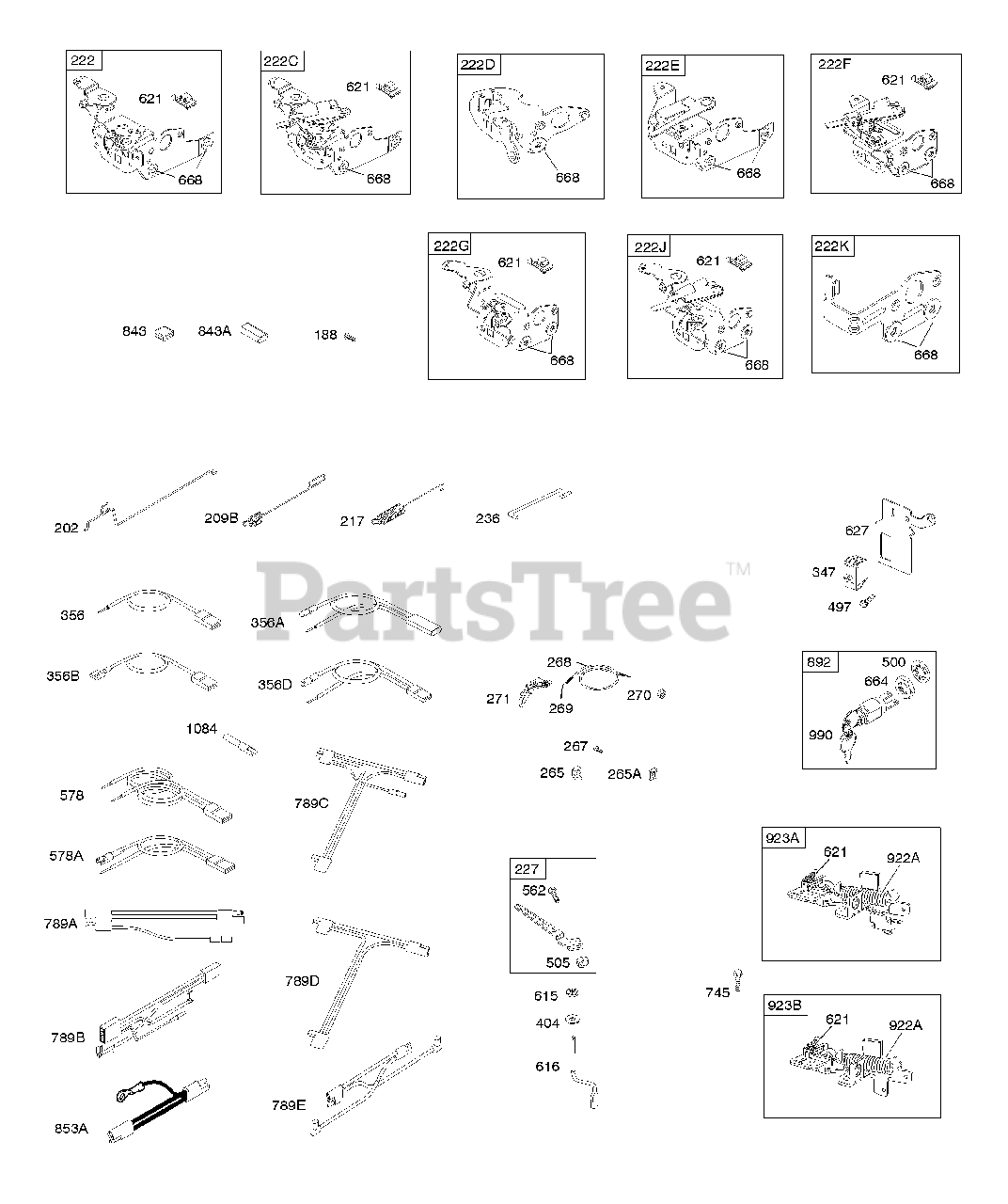 Briggs & Stratton 122M026377F4 Briggs & Stratton Vertical Engine